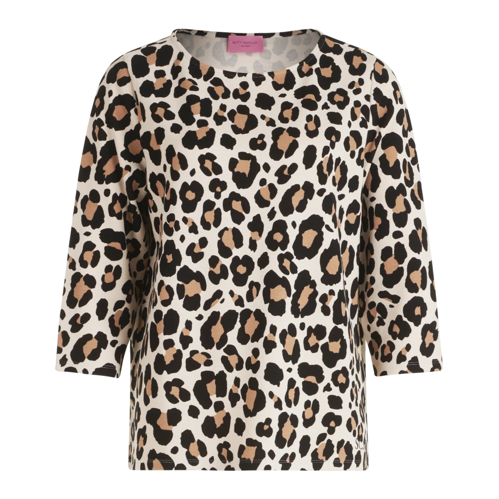 Betty Barclay Sweatshirt met dierenprint en 3 4 mouwen Multicolor Dames