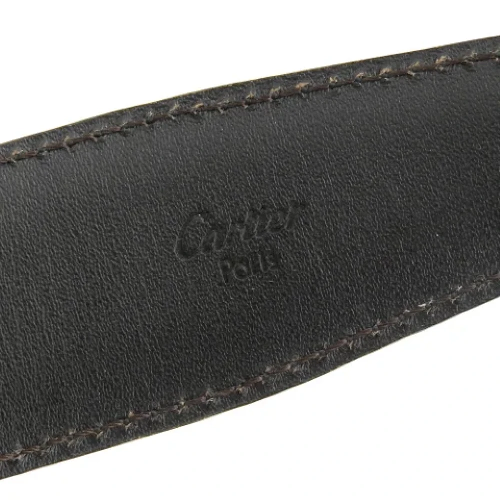 Cartier Vintage Pre-owned Leather belts Black Dames