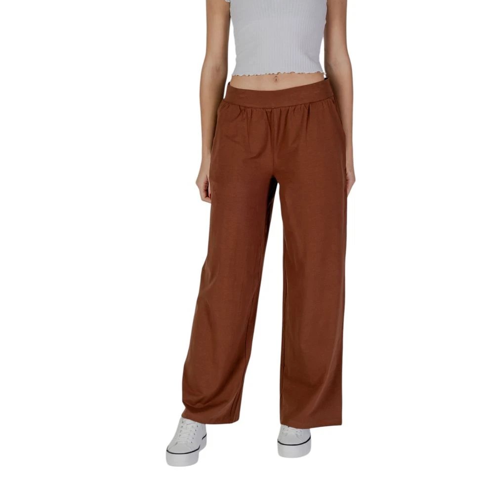 b.Young Bruine Katoenen Jeans & Broek Brown Dames
