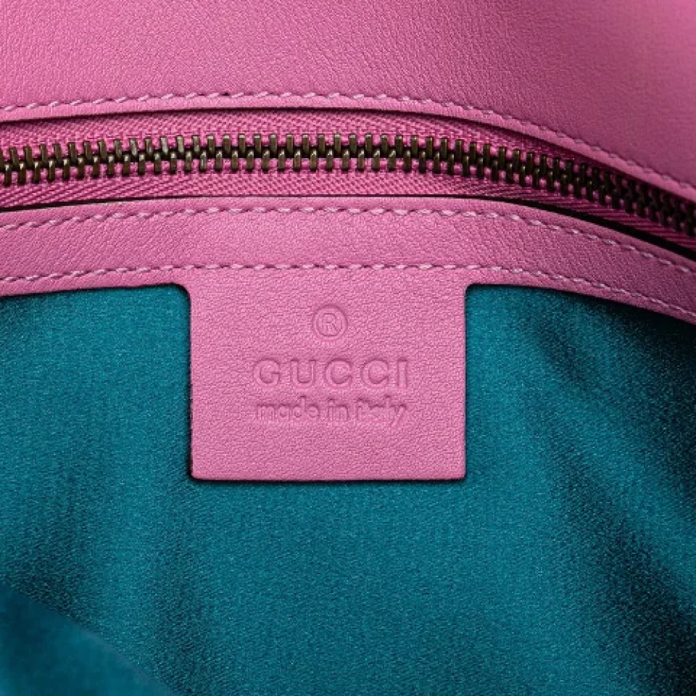 Gucci Vintage Pre-owned Canvas gucci-bags Pink Dames