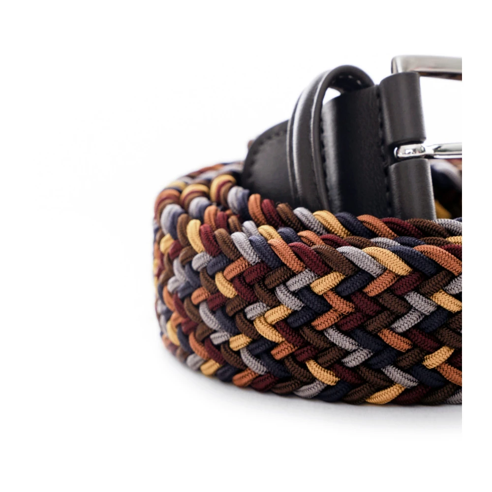 Anderson's Multicolor Gevlochten Elastische Riem Multicolor Heren