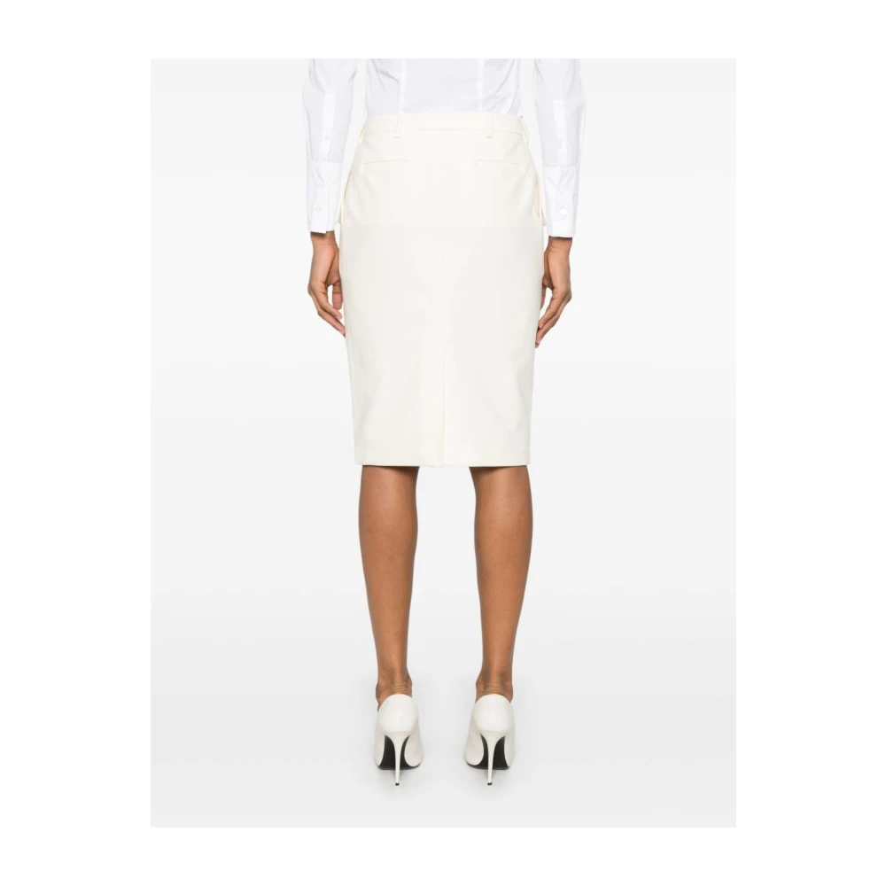 Tom Ford Beige Rok met Achtersplit Beige Dames