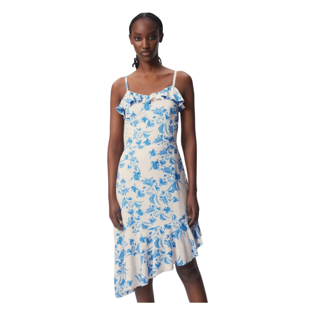 Bizuu Bloemen Morelia Asymmetrische Ruffle Jurk Multicolor Dames