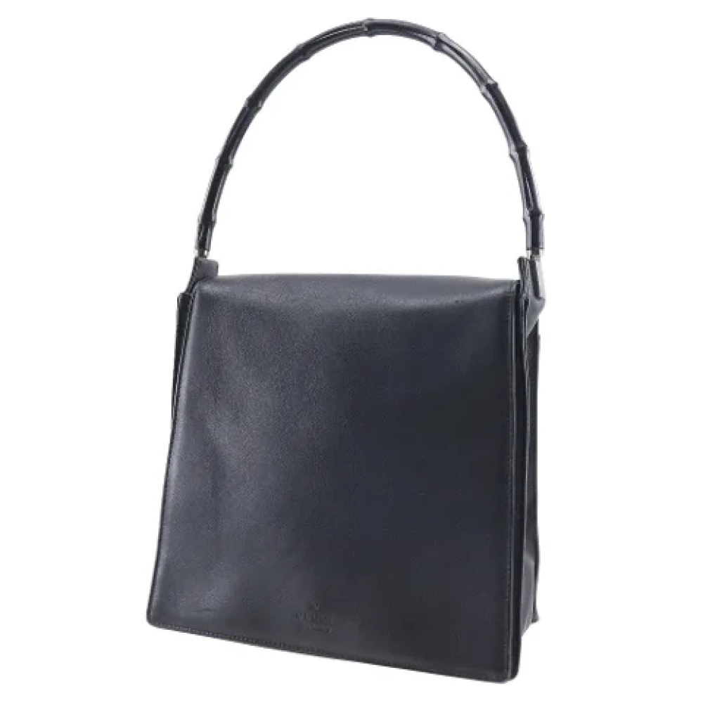 Gucci Vintage Pre-owned Leather shoulder-bags Black Dames