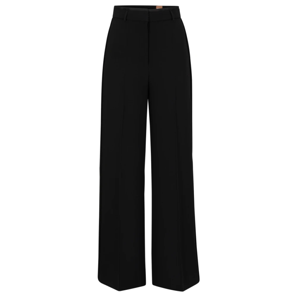 Boss Hooggetailleerde Zwarte Timoa Broek Black Dames