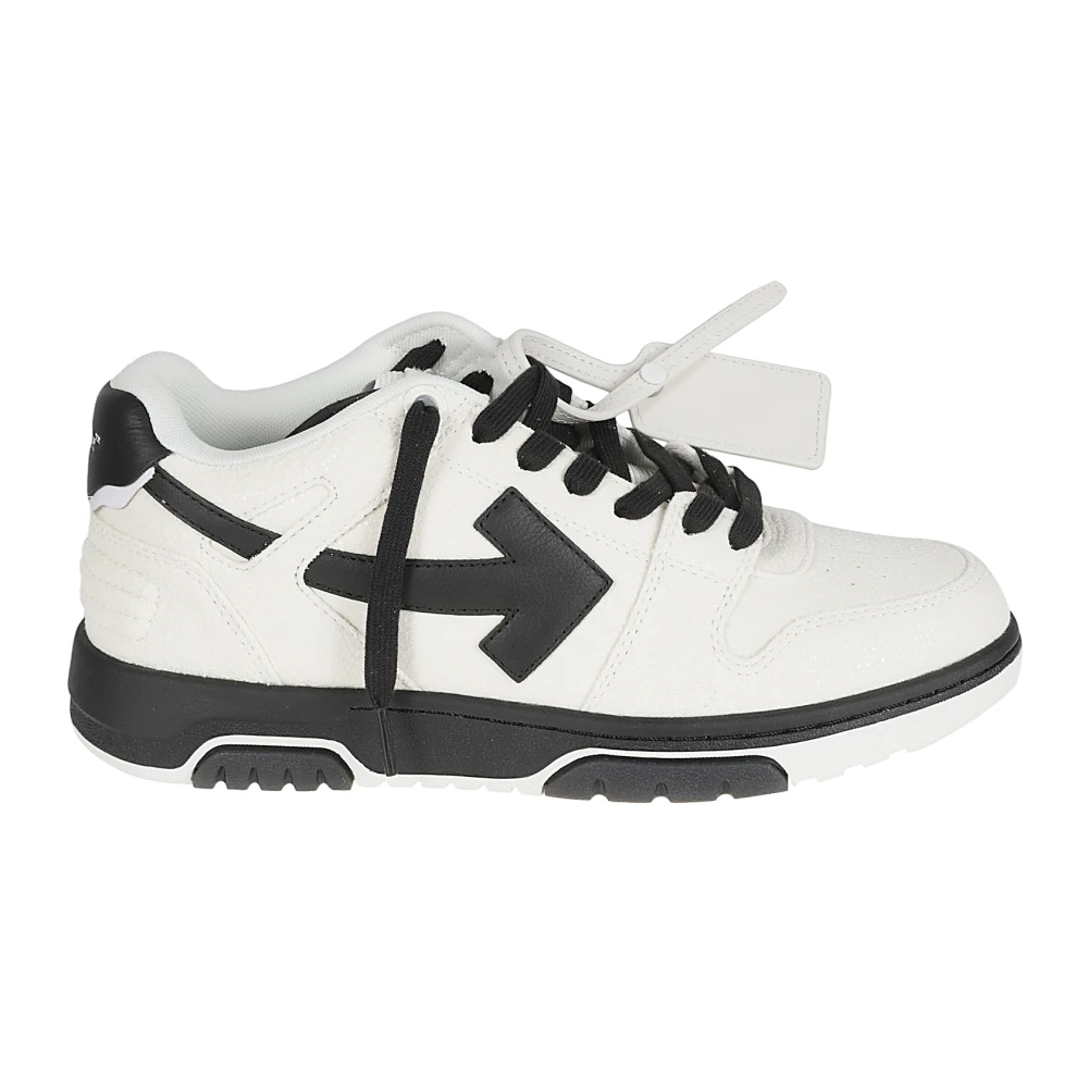 Off White Vita Texturerade Sneakers White, Herr