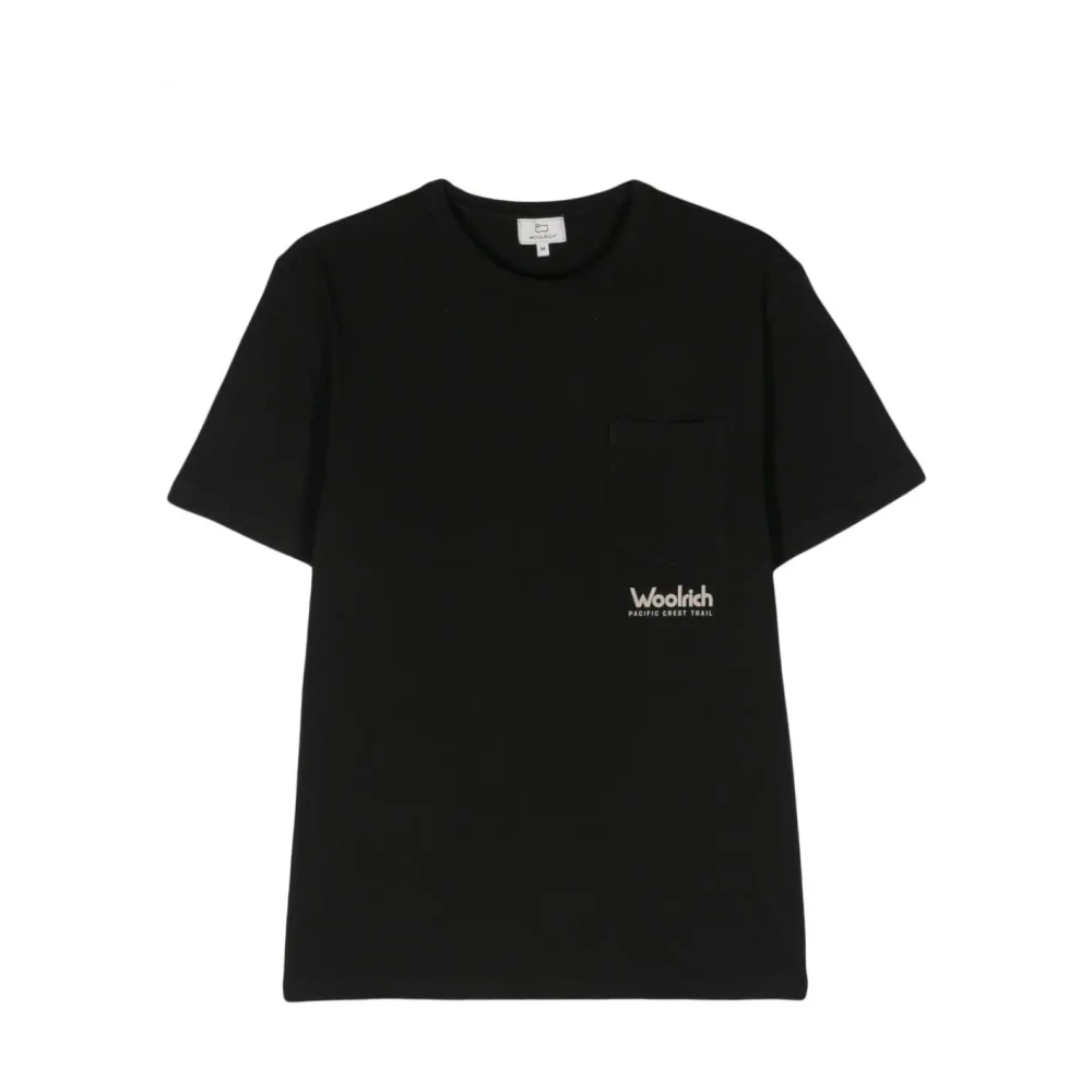 Woolrich T-Shirts Black Heren
