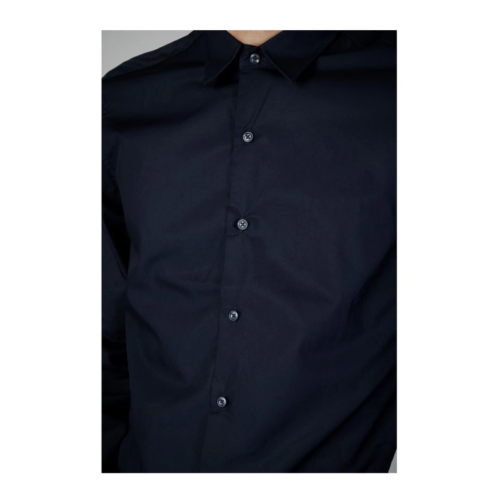 Antony Morato Katoenen Lange Mouw Shirt Herfst Winter Blue Heren