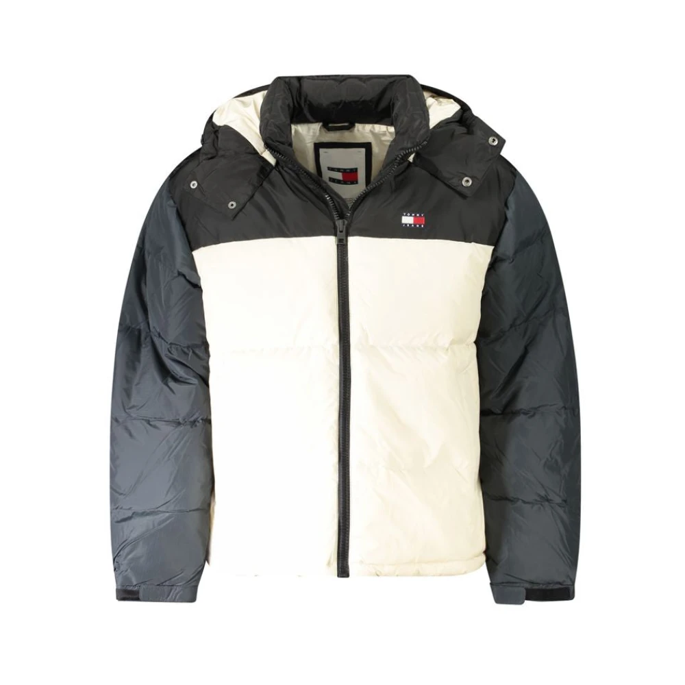 Tommy Hilfiger Kleur blok pufferjas met afneembare capuchon Multicolor Heren