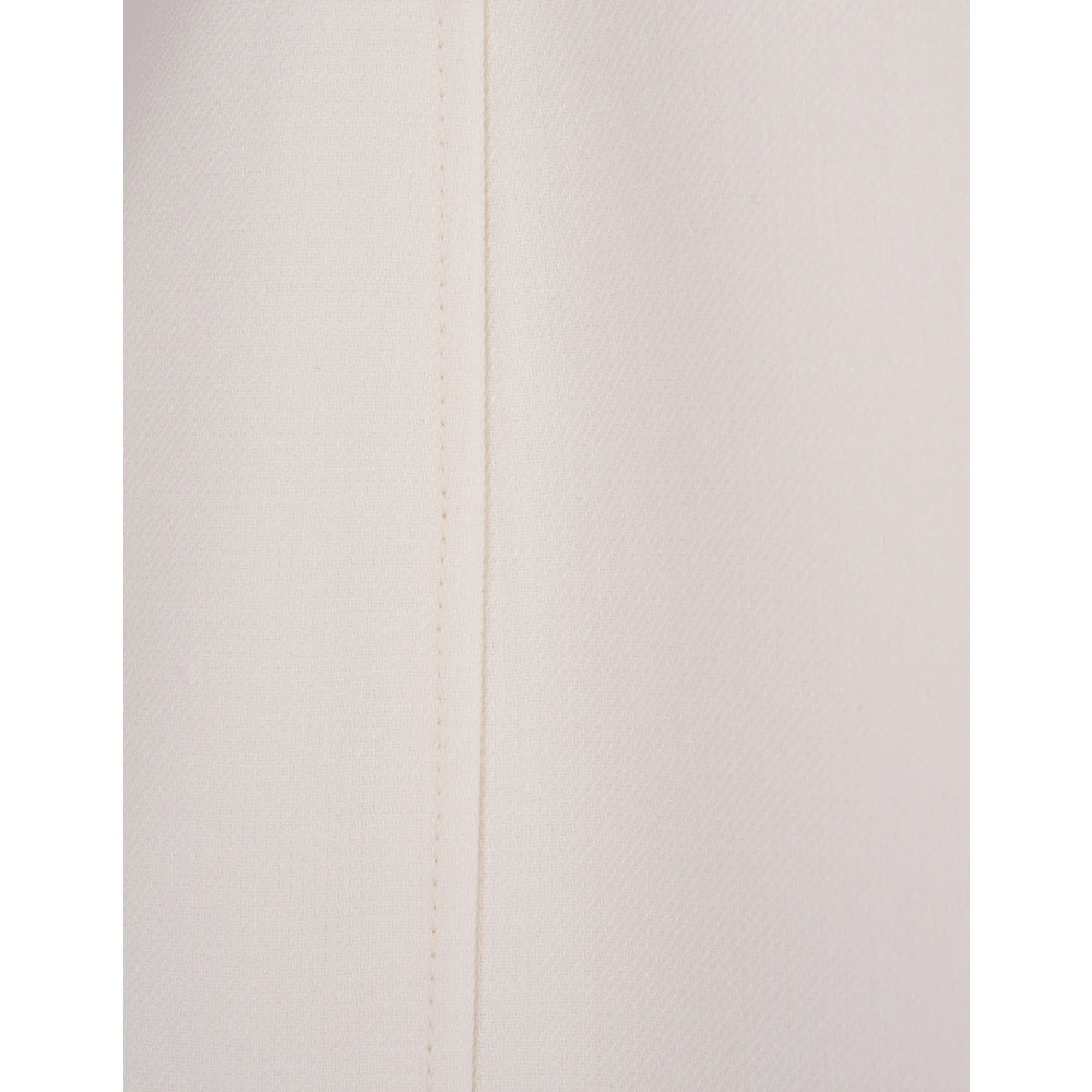 Stella Mccartney Witte Wollen Mini Jurk White Dames