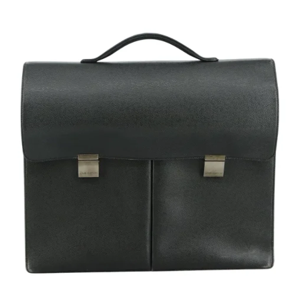 Louis Vuitton Vintage Pre-owned Leather briefcases Black Dames