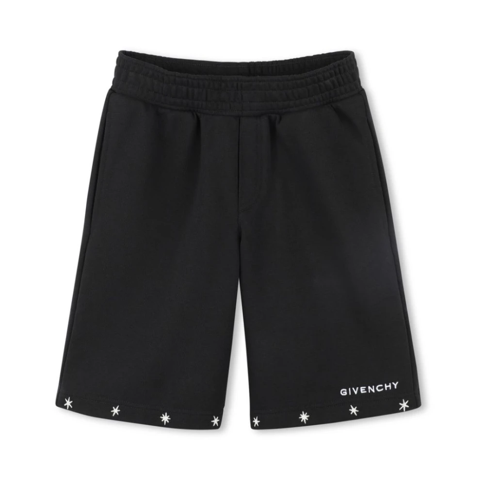 Givenchy Svarta Bermuda Shorts för Pojkar Black, Pojke