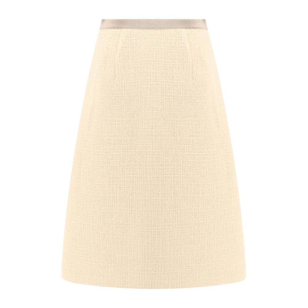 Valentino Wollen blazer met zijden voering Beige Dames
