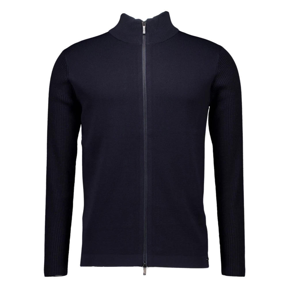 Gentiluomo Donkerblauw Vest Klassiek Model Blue Heren