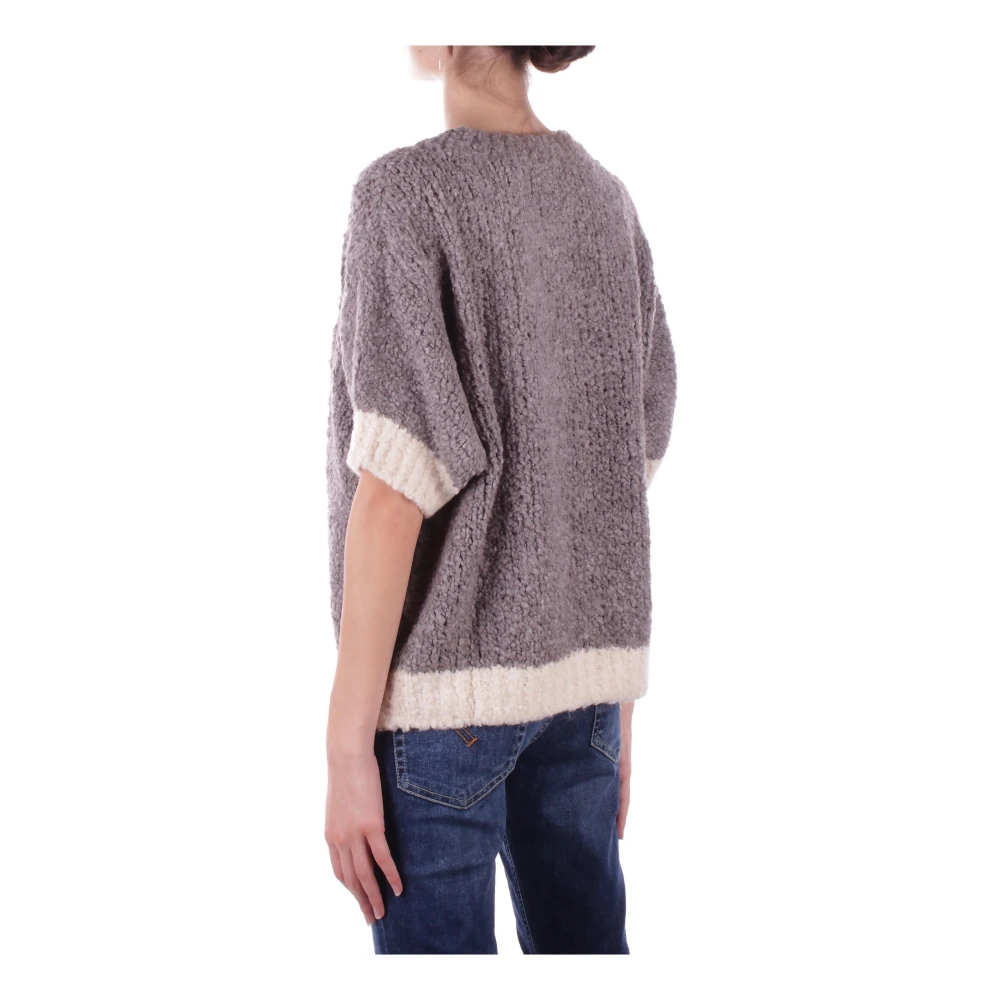 H2O Beige Trui met Geborduurde Details Beige Dames