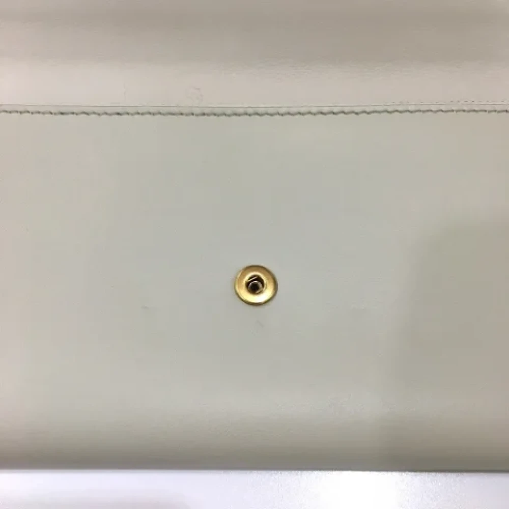 Bottega Veneta Vintage Pre-owned Leather wallets White Dames