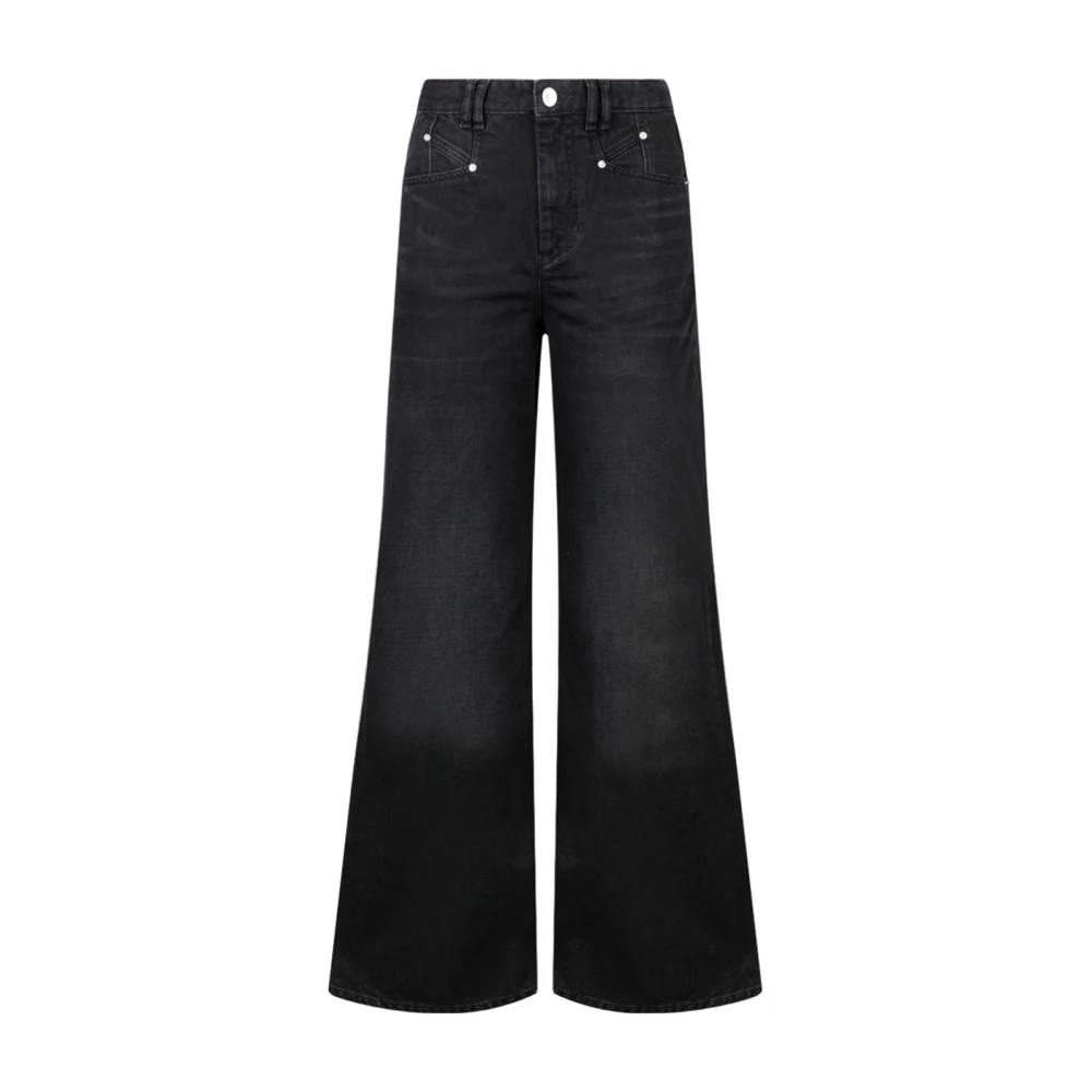 Isabel marant Wide Jeans Black Dames