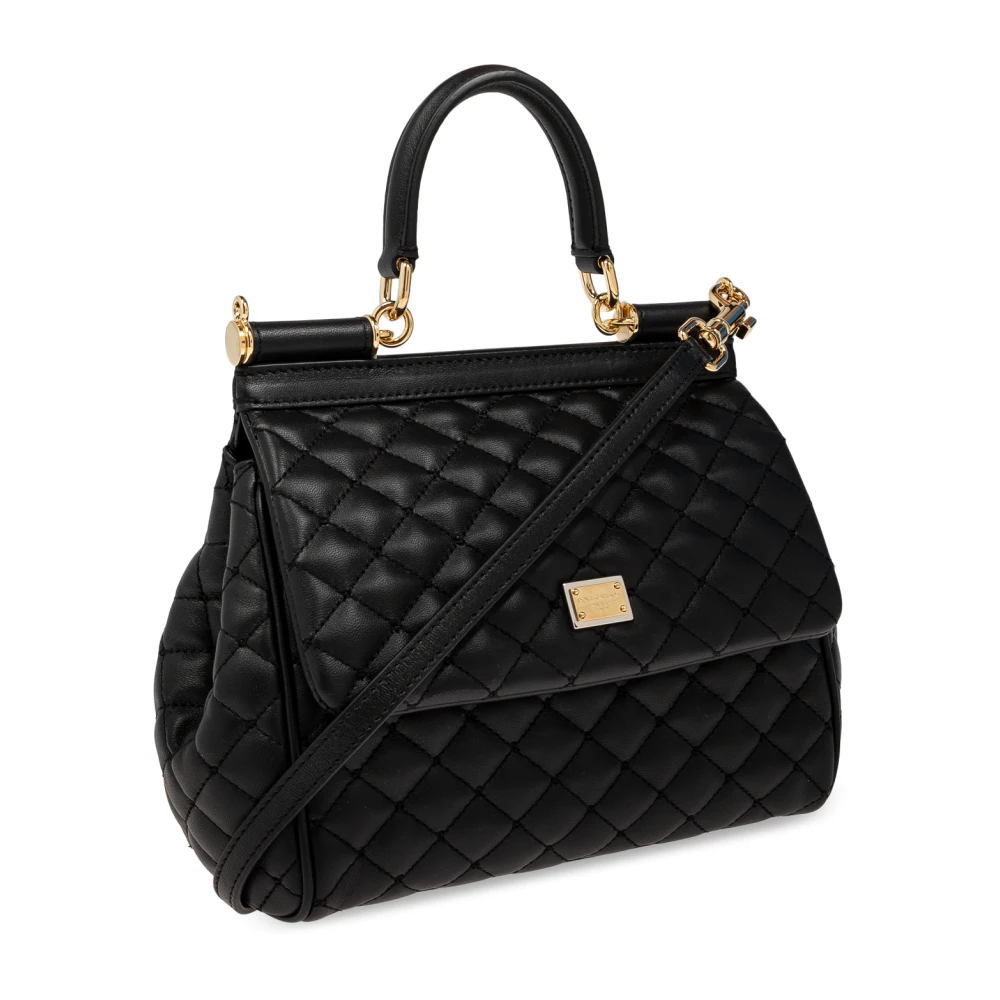 Dolce & Gabbana Schoudertas Sicily Medium Black Dames