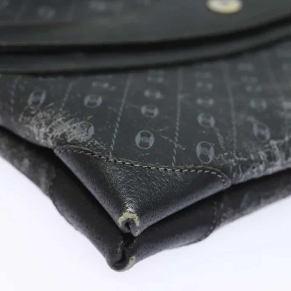Gucci Vintage Pre-owned Leather clutches Black Dames