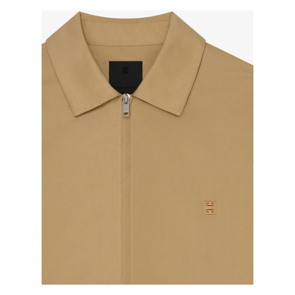Givenchy Beige Jassen met 4G Metalen Detail Beige Heren