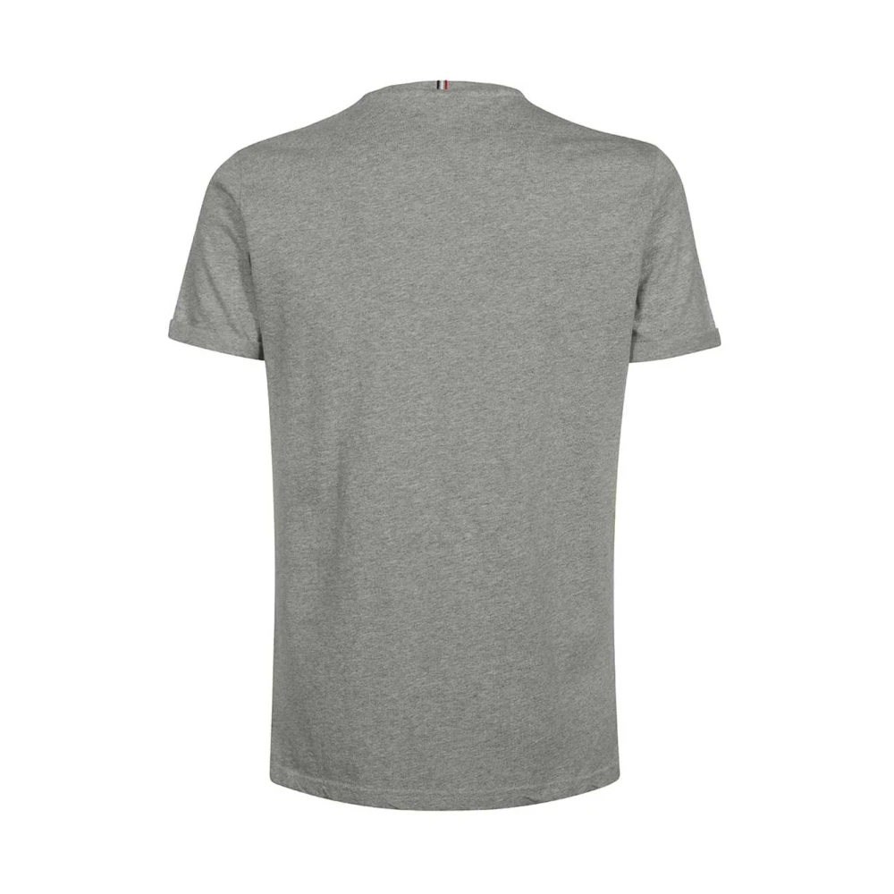 Les Deux Geribbelde katoenen T-shirt Gray Heren