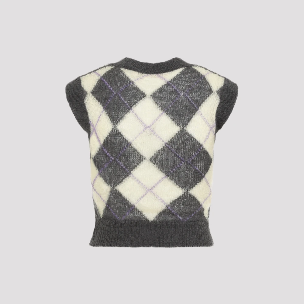 Marni Endive V Neck Sweater Multicolor Dames