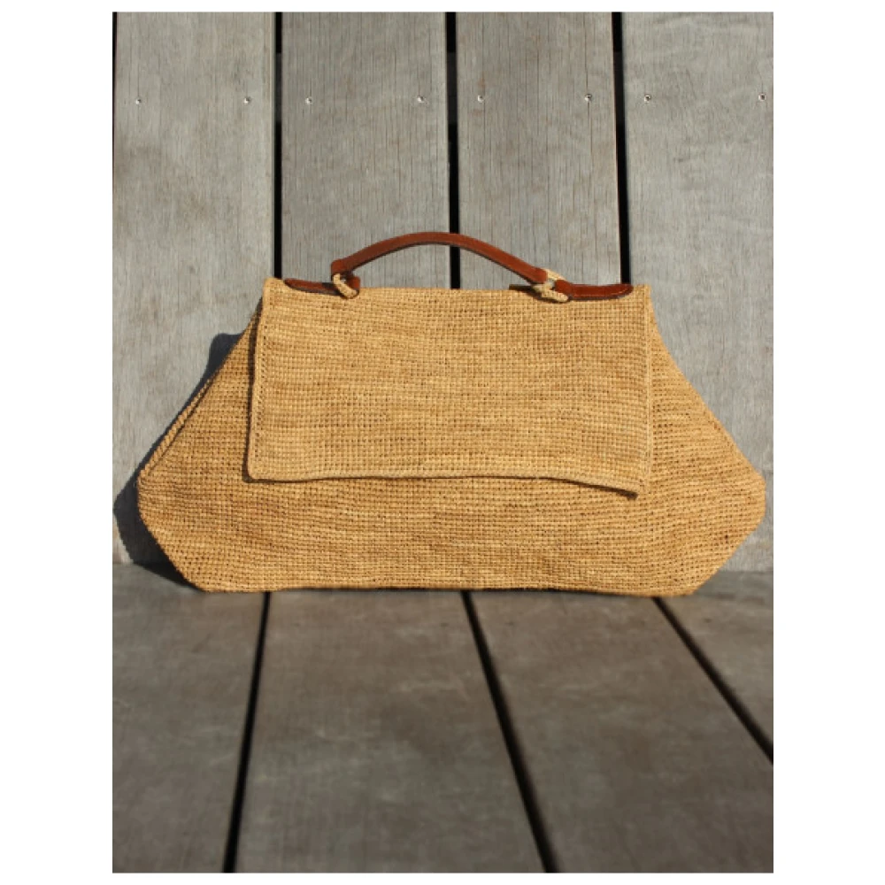 Ibeliv Lahady Raffia Handtas Beige Dames