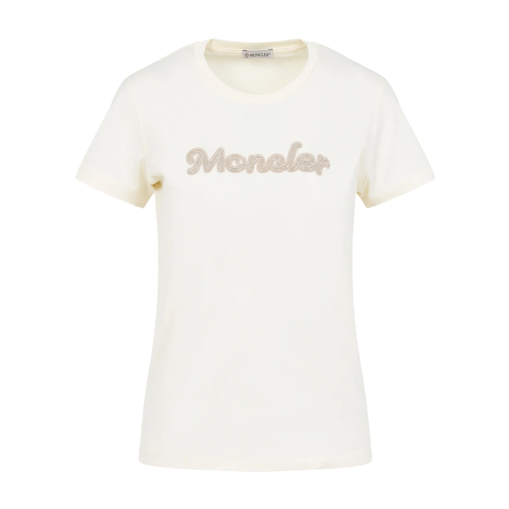 Moncler Natuurlijke Tshirt Beige Dames