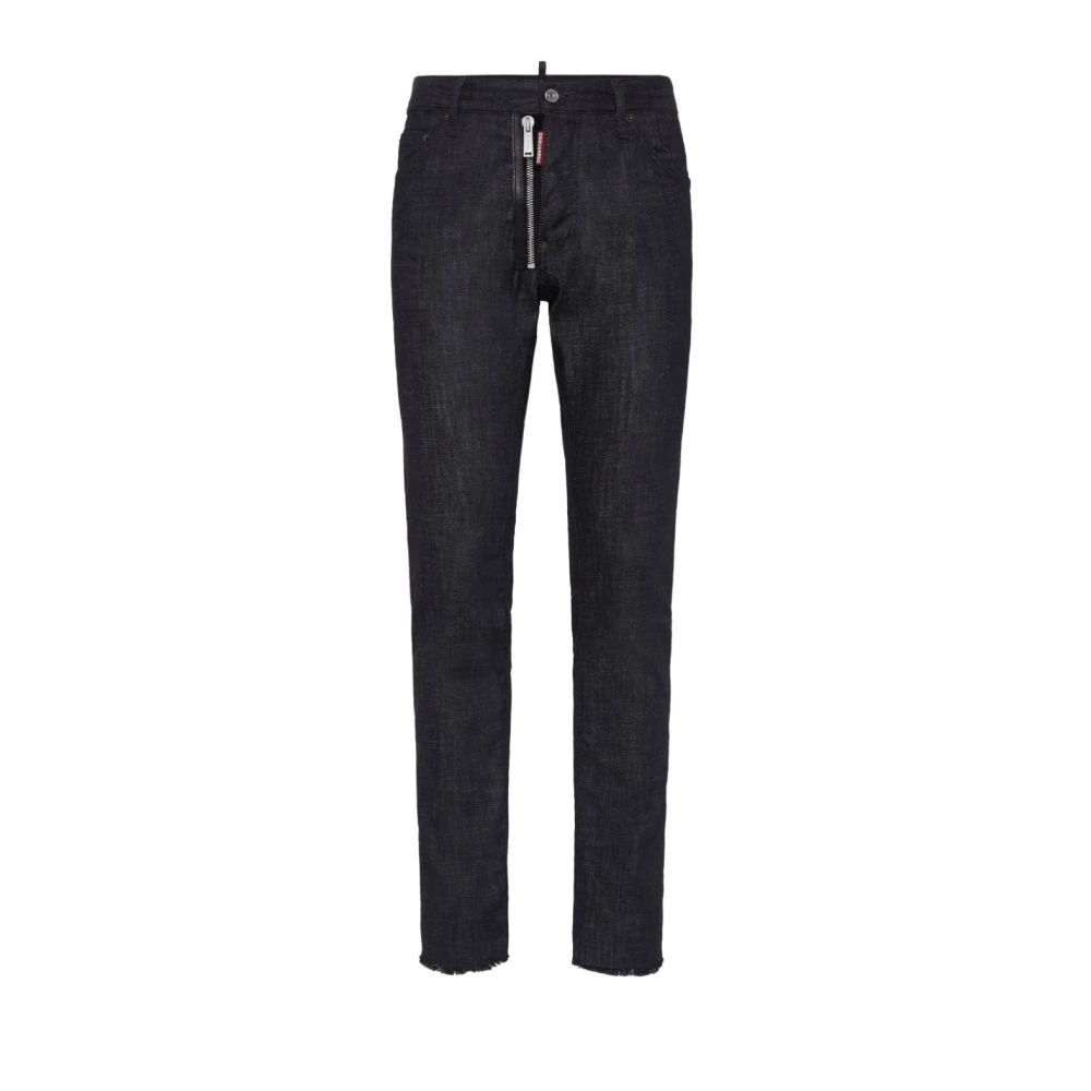 Dsquared2 Men's Blue Slim-Fit Jeans,, Classic 5-Pocket Trousers Small