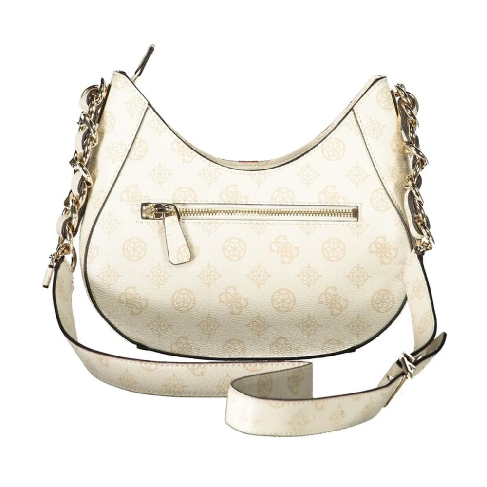 Guess Stijlvolle geweven polyethyleen handtas in beige Dames