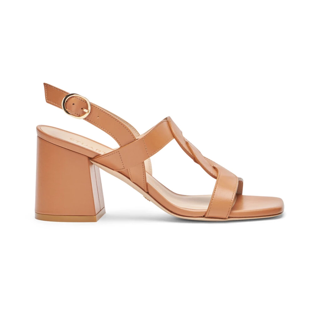 Stuart Weitzman Women's Brown Twisted Strap Sandal - High Heel Sandals - 3 Uk - Shoes