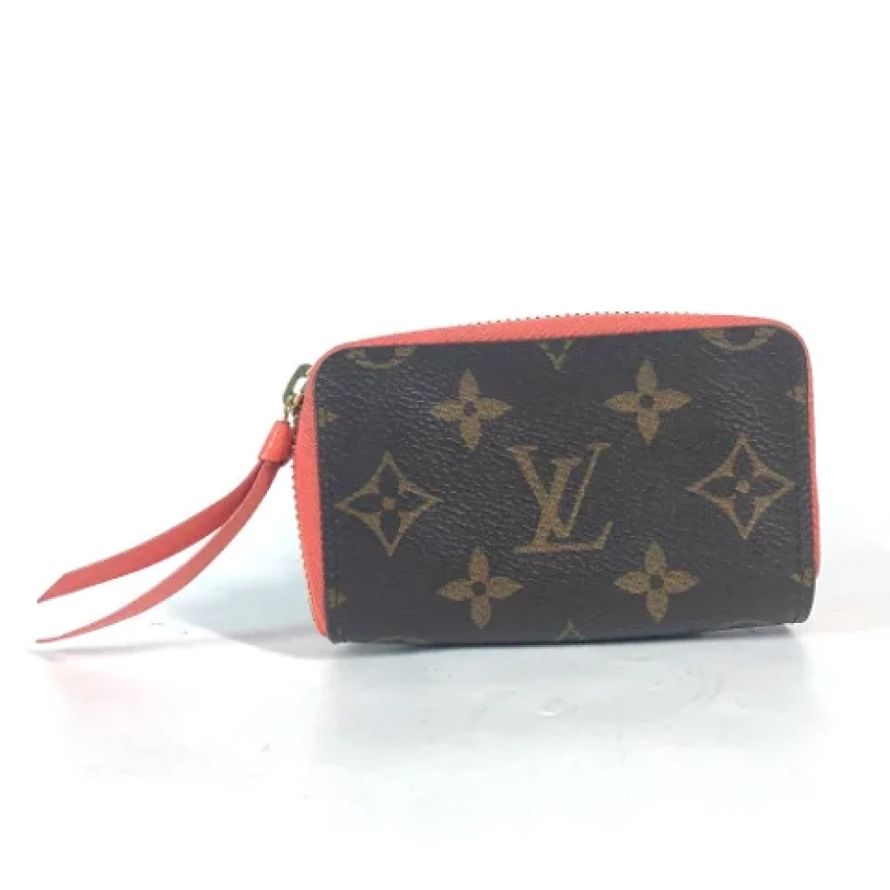 Louis Vuitton Vintage Pre-owned Cotton wallets Brown Dames
