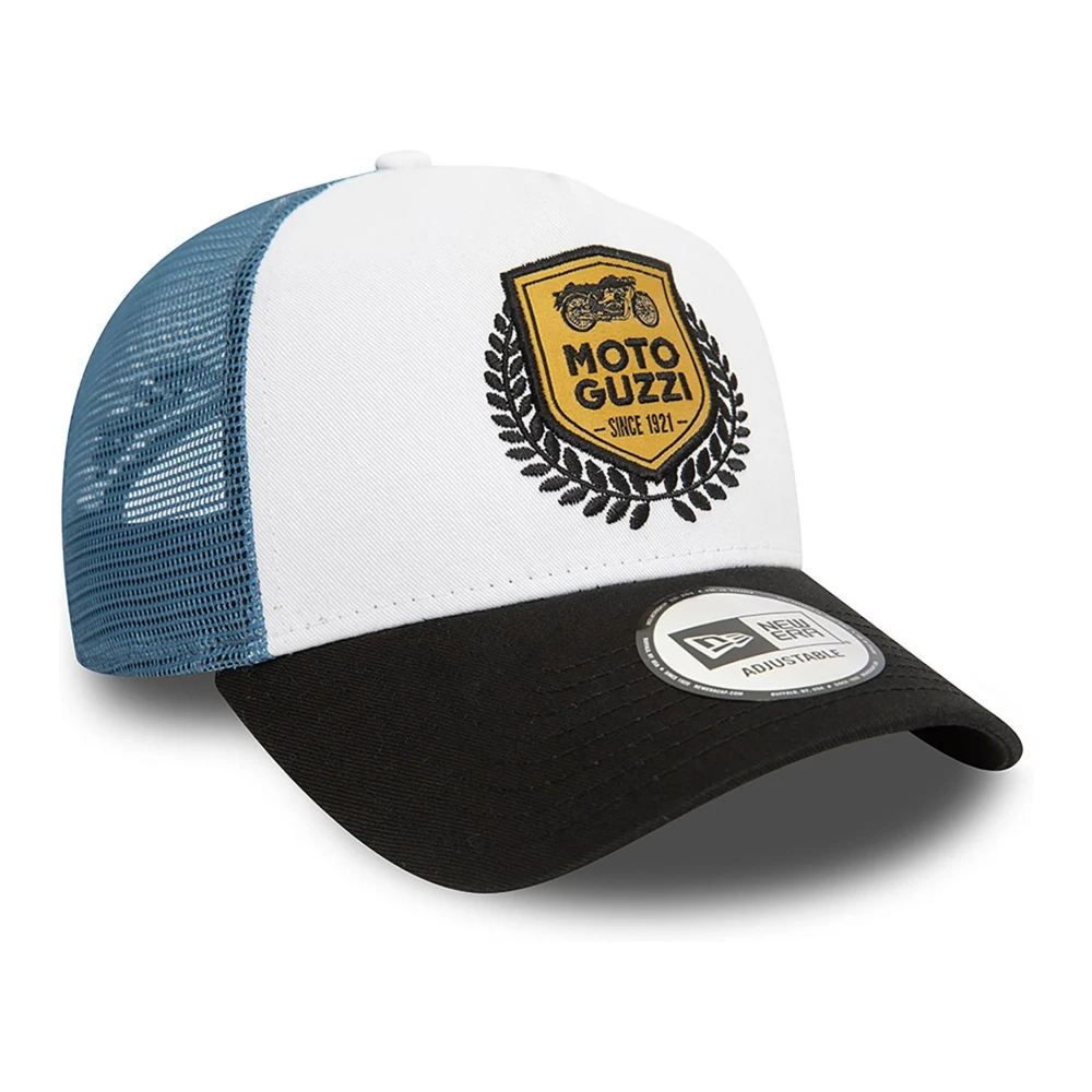 new era Wit Blauw Moto Guzzi Trucker Hoed Multicolor Heren