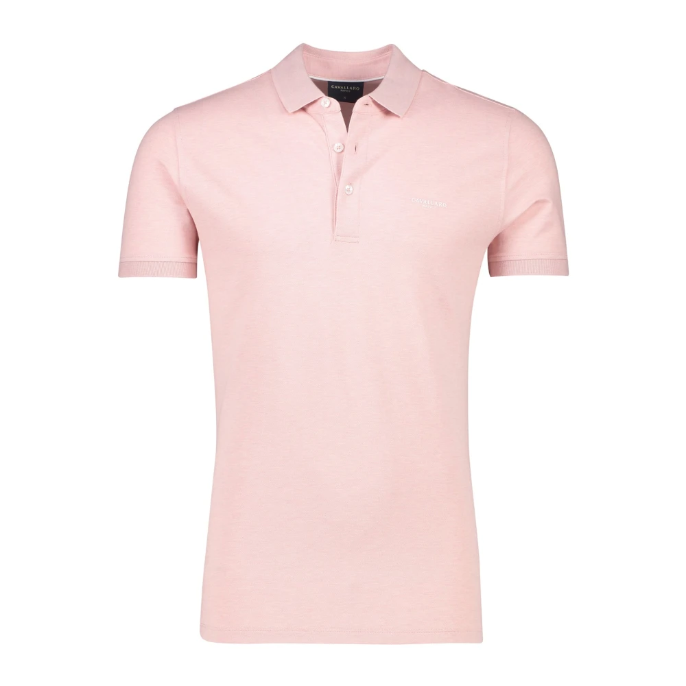 Cavallaro Roze Polo Shirt met korte mouwen Pink Heren