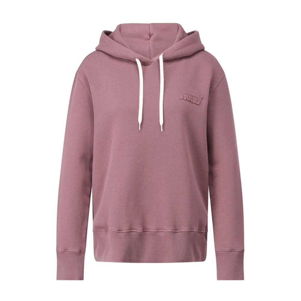 Autry Logo Hoodie met Trekkoord Purple Dames