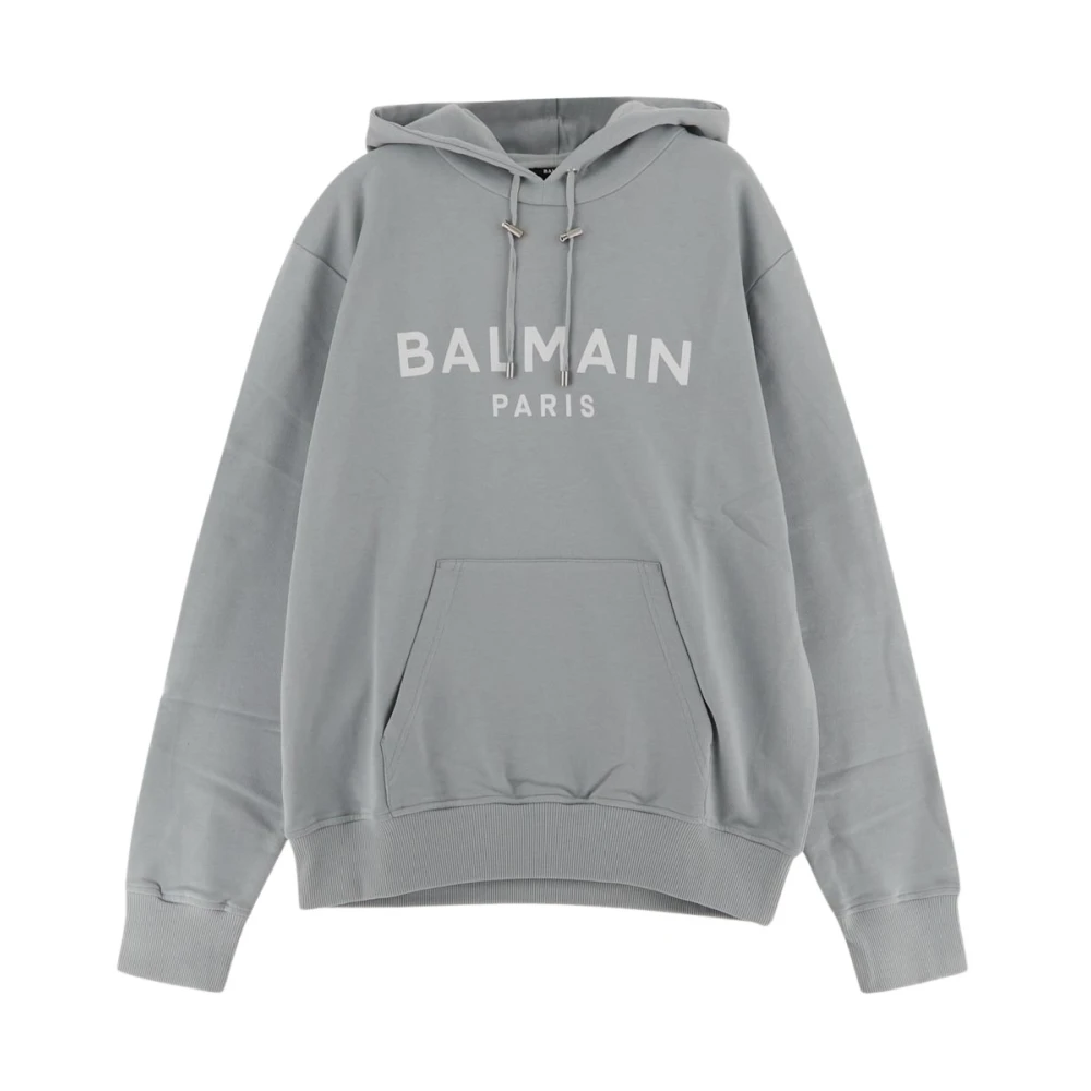Balmain Grijze Sweatshirt Aw24 Stijlvol Comfortabel Gray Heren