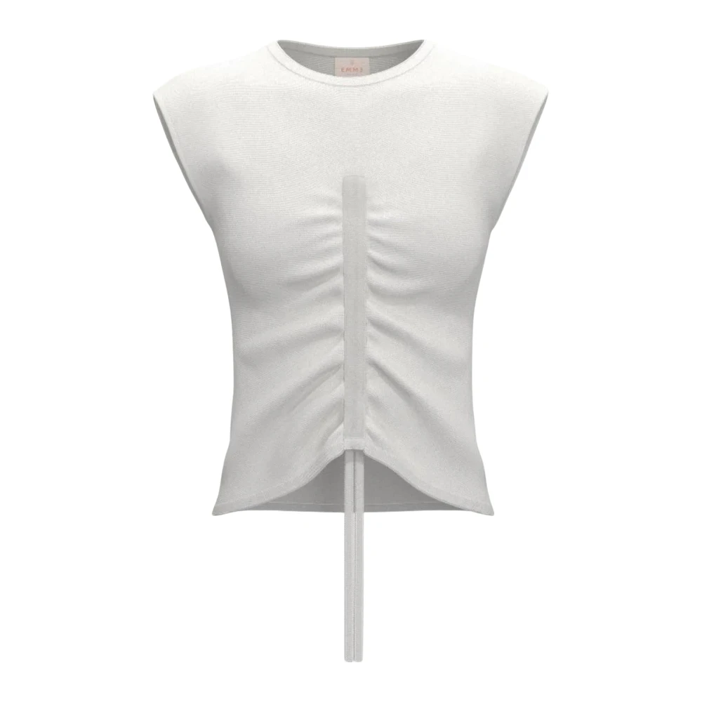 Emme Di Marella Femme Blanc Tops, Taille: 40 Fr T-Chemises