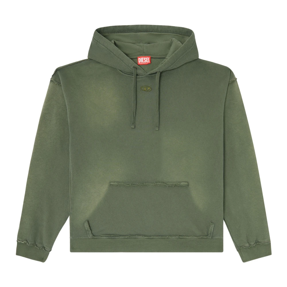 Diesel S-Pock-Hood - Male - Hoodies - Green - L - Sweatshirts & Hoodies