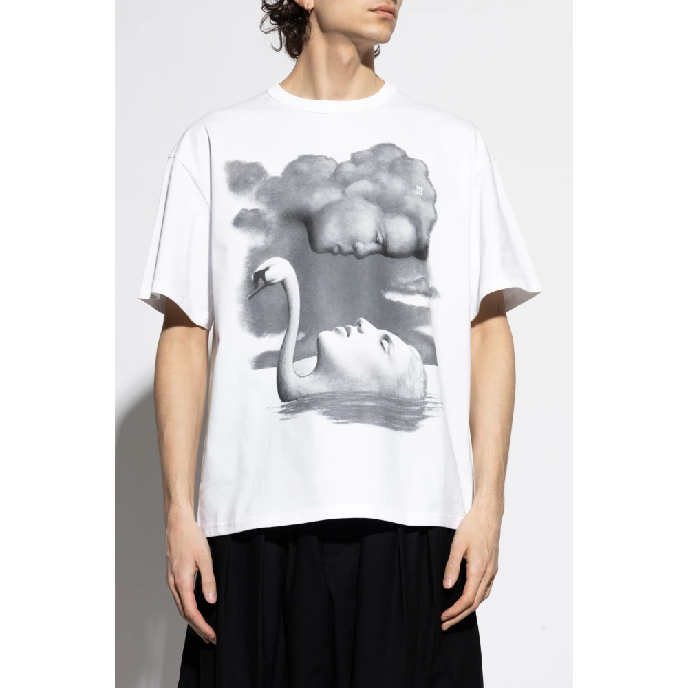 Misbhv Bedrukt T-shirt White Heren