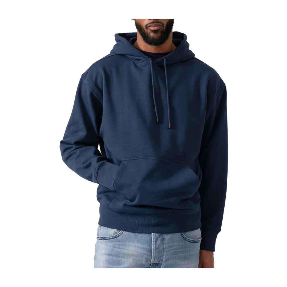 Hugo Men's Blue Hoodies, Xl, Wesmallhood Hoodie