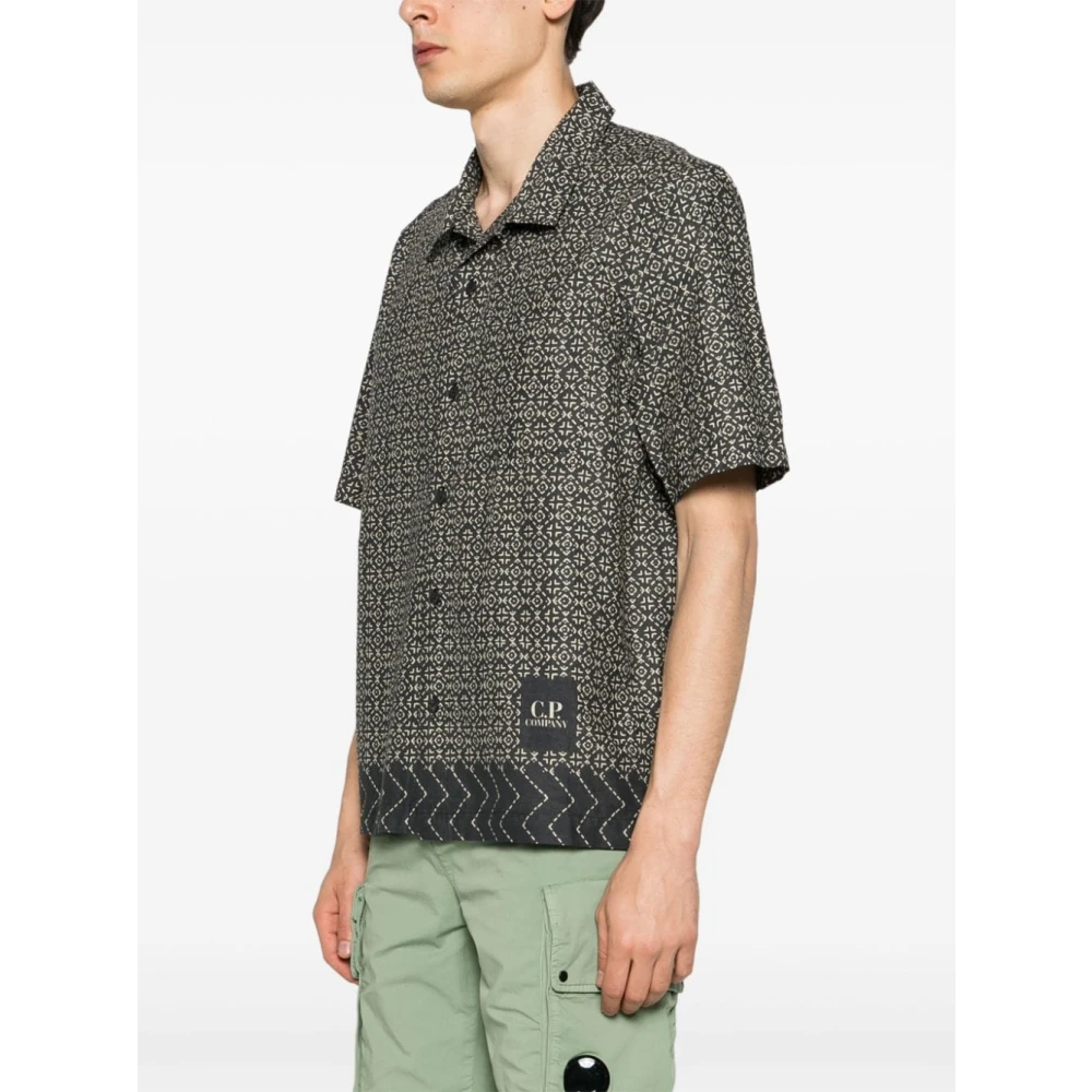 C.P. Company Zwarte Herenoverhemd Black Heren