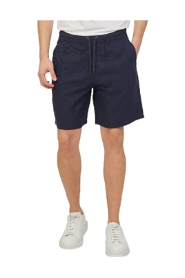 Linen-blend Bermuda