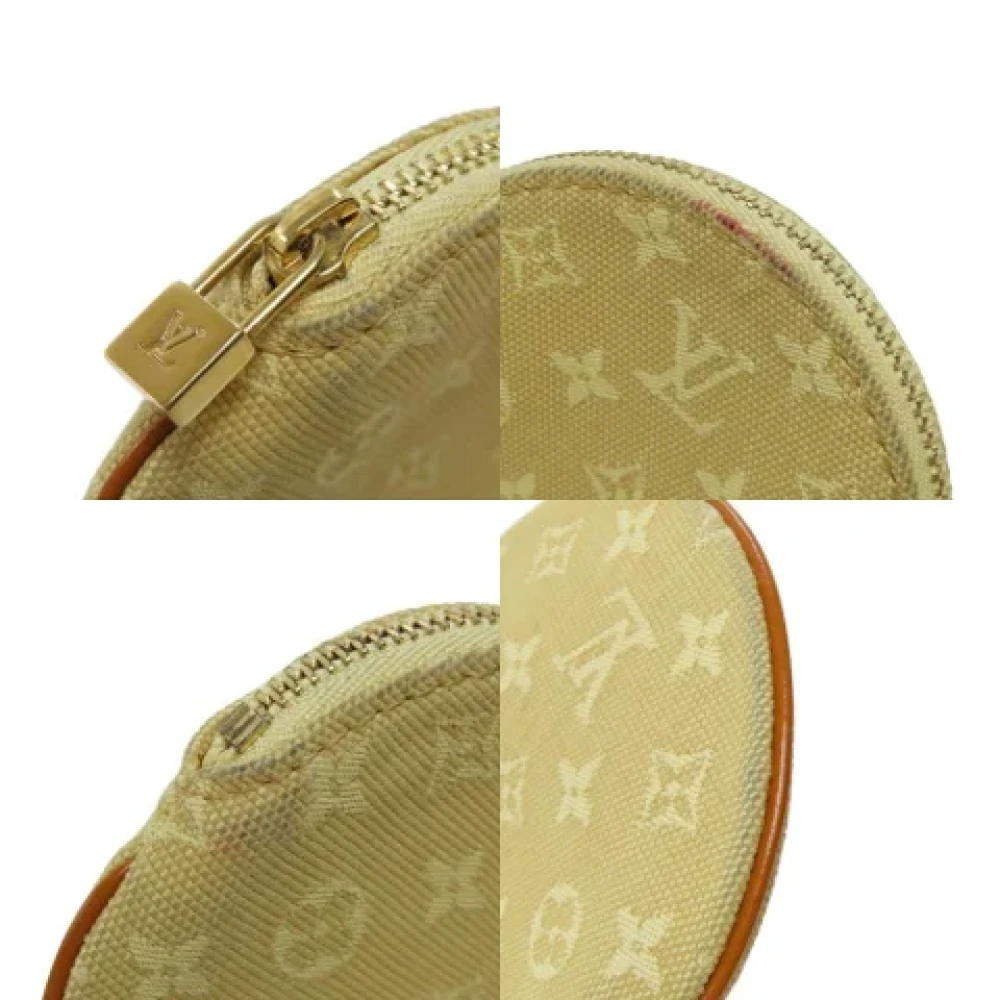 Louis Vuitton Vintage Pre-owned Leather wallets Beige Dames