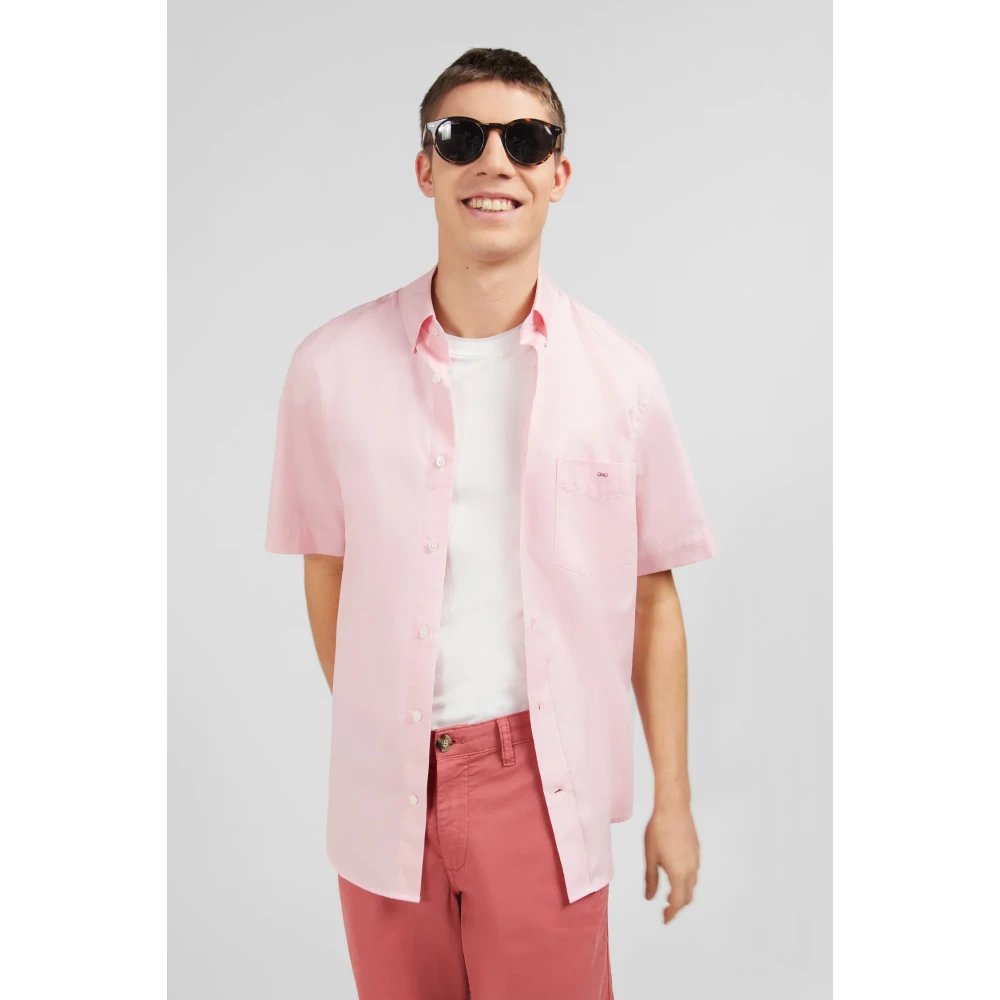 Eden Park Overhemd Sport Pink Heren