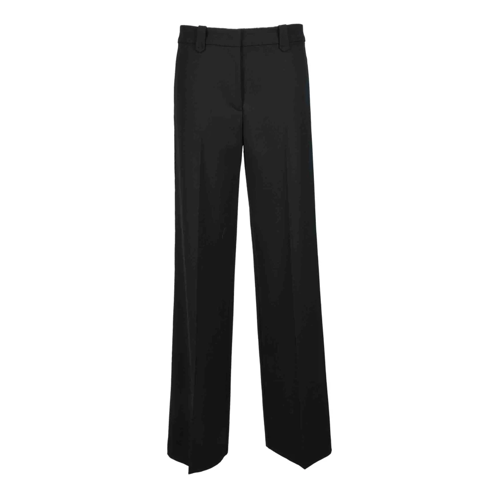 Pinko Elegante Wolmix Stretchbroek Black Dames