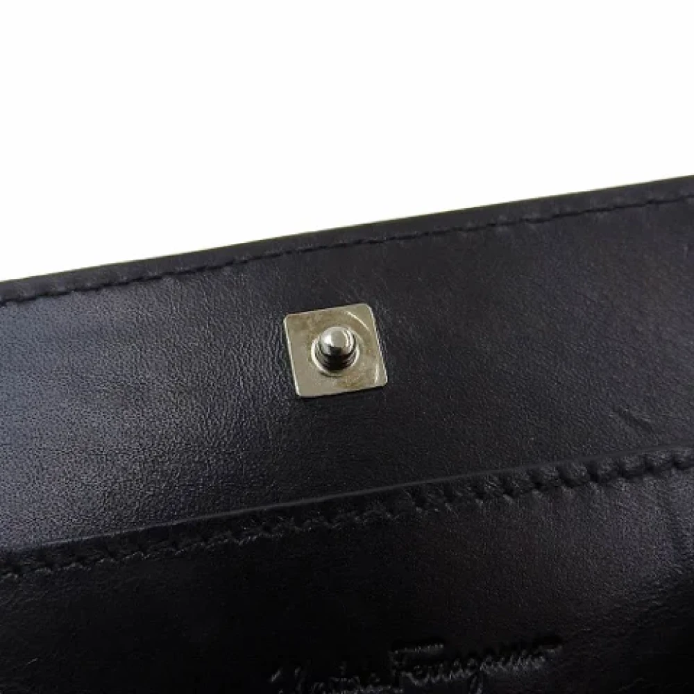 Salvatore Ferragamo Pre-owned Leather wallets Black Dames