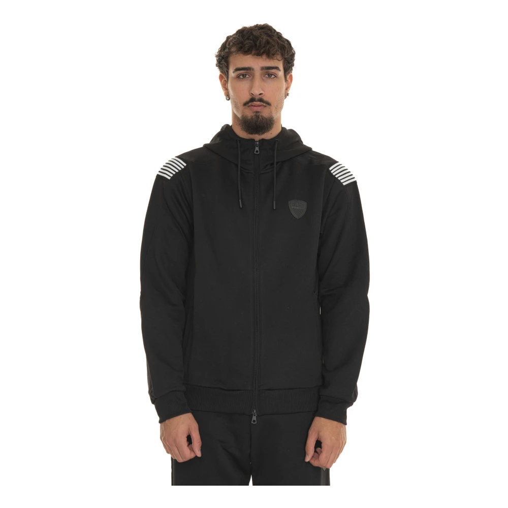 Emporio Armani EA7 Casual Sweatshirt voor Mannen Black Heren