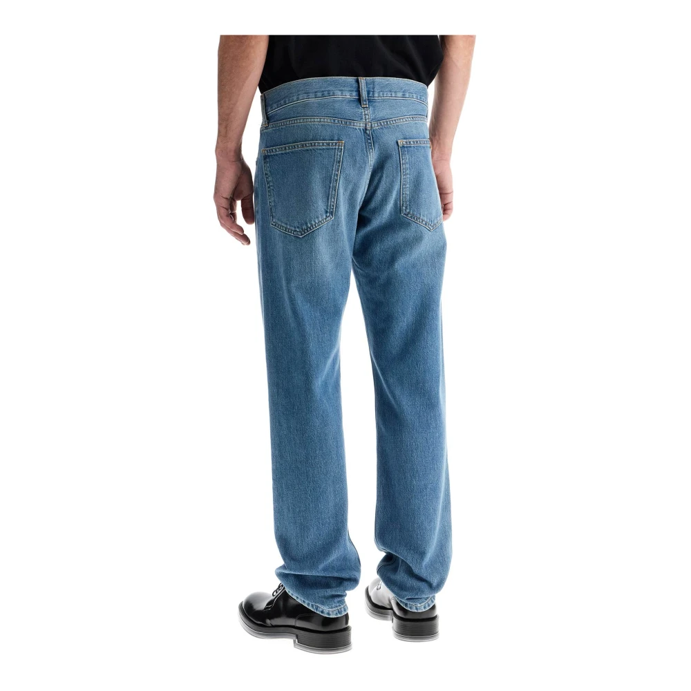 Moschino Slim Fit Jeans met Lage Taille Blue Heren