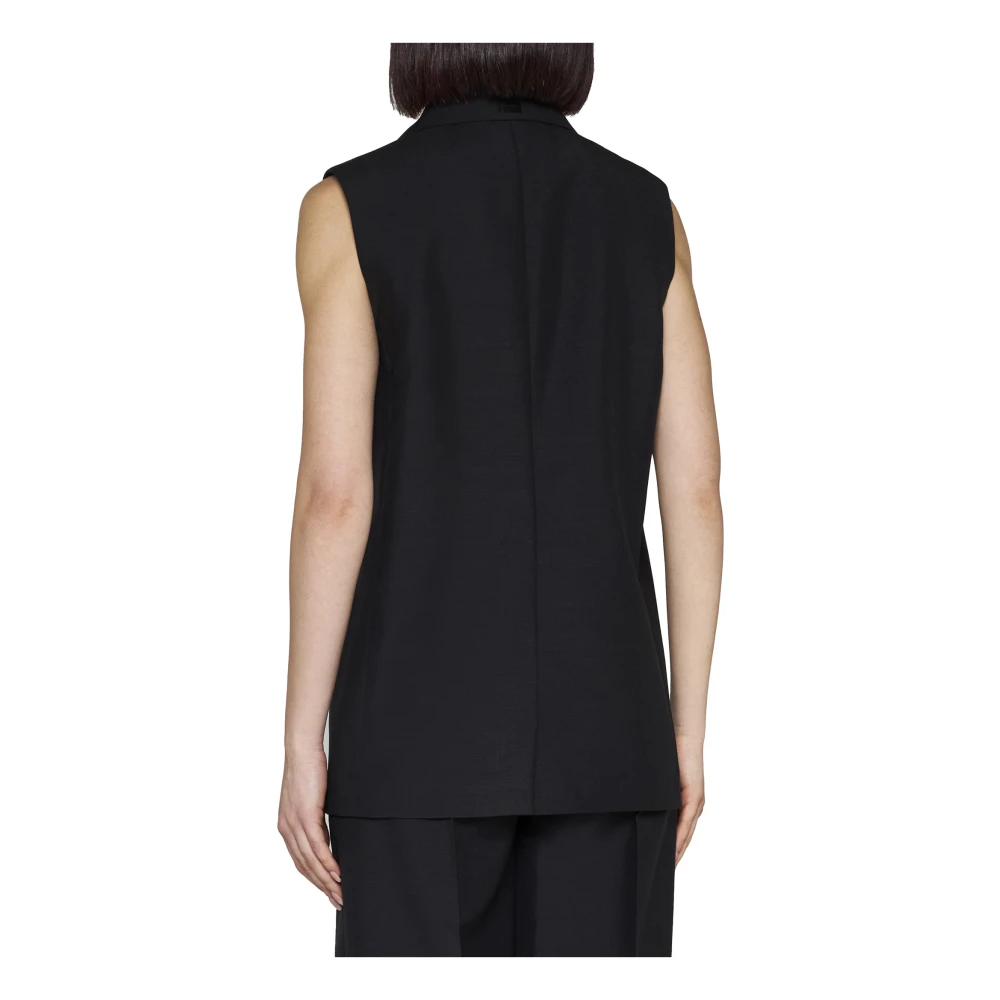 Fendi Zwarte Top Elegante Stijl Black Dames