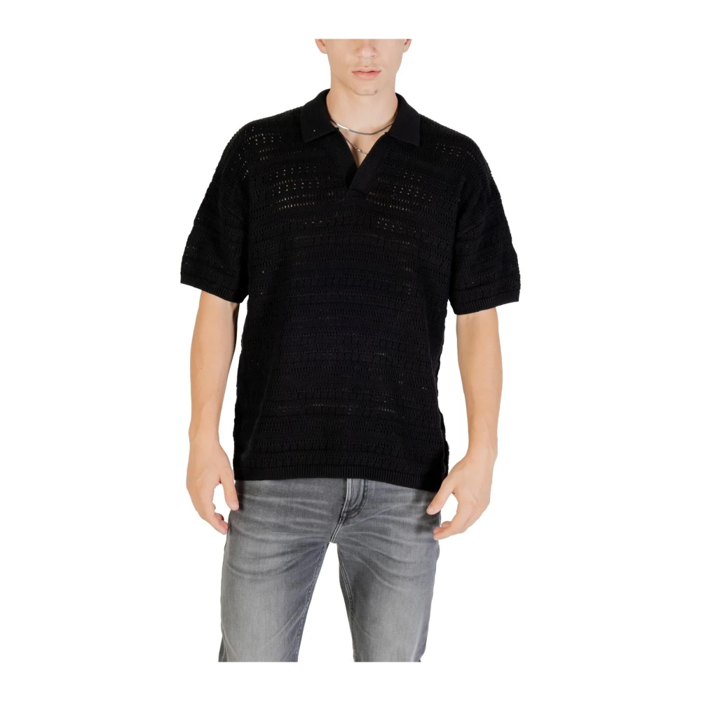 Only & Sons Men's Black V-Neck Knitwear For